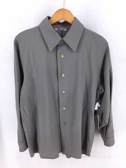 AURALEE(オーラリー) 20SS HARD TWIST WOOL DOBBY SHIRTS メンズ トップス