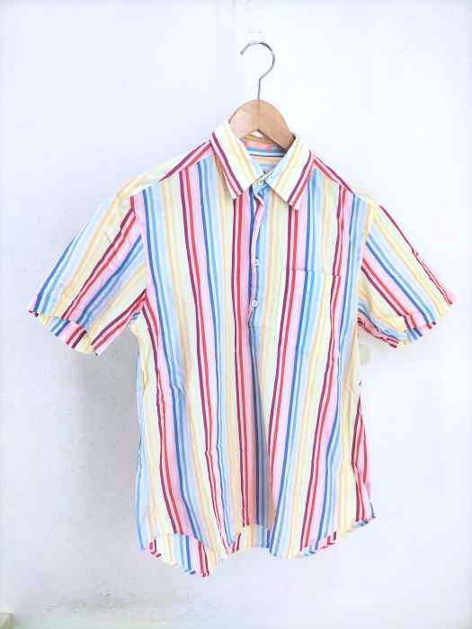 Paul Smith（ポールスミス） ストライプ柄 ハーフボタン プルオーバーシャツ メンズ トップス