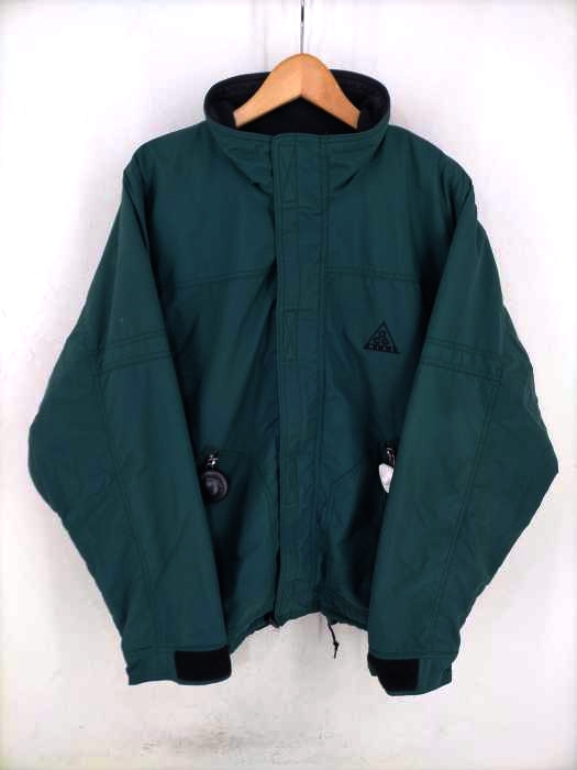 NIKE ACG（ナイキエーシージー） 裏地フリース ロゴ刺繍ナイロンジップアップジャケット メンズ アウター