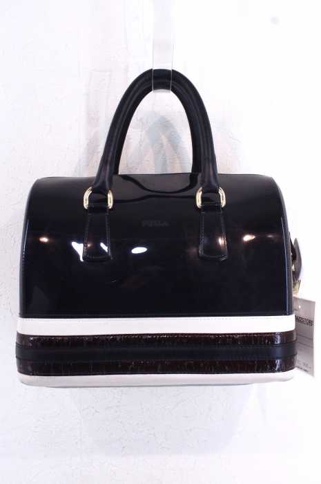 FURLA(フルラ) エナメル切替ハンドバッグ レディース バッグ