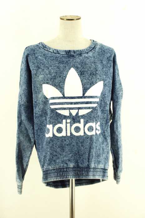 adidas originals （アディダスオリジナルス） プリントデニムスウェット レディース トップス