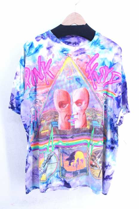 USED古着  （ユーズドフルギ） 90s PINK FLOYD THE DIVISION BELL TOUR 1994 ノースアメリカツアー タイダイ染め アートプリント オリジナル バンT メンズ トップス