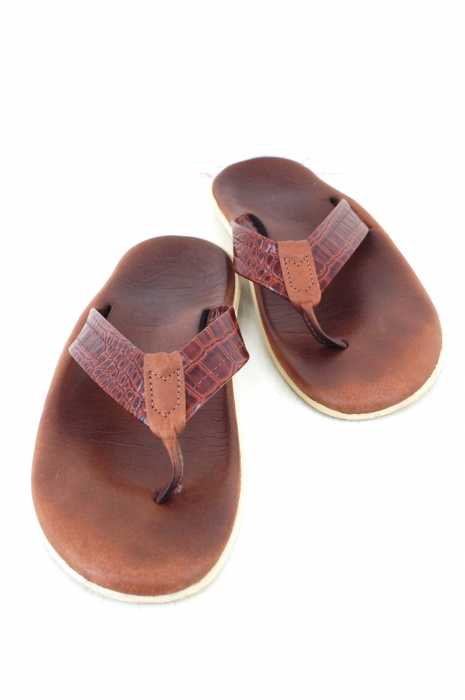 ISLAND SLIPPER （アイランドスリッパ） クロコ型押し　サンダル メンズ シューズ