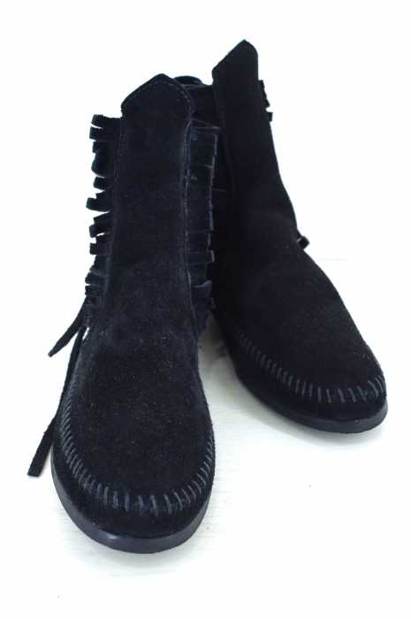 Minnetonka （ミネトンカ） コンチョ付スウェードショートブーツ レディース シューズ