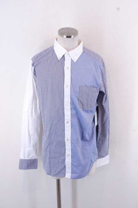 UNITED ARROWS green label relaxing （ユナイテッドアローズグリーンレーベルリラクシング） 切替ボタンダウンシャツ メンズ トップス