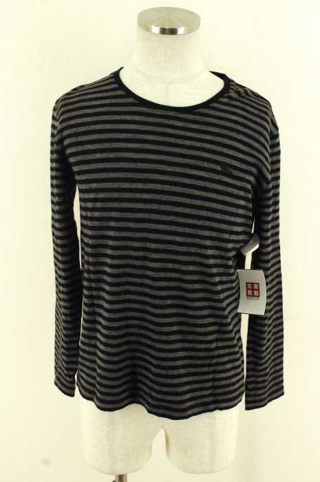 BURBERRY BLACK LABEL （バーバリーブラックレーベル） ボーダー柄ニットトップス メンズ トップス