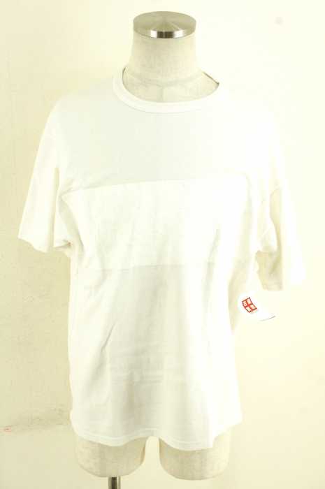 Champion×LUIS （チャンピオン） ラインプリントコットンTシャツ メンズ トップス