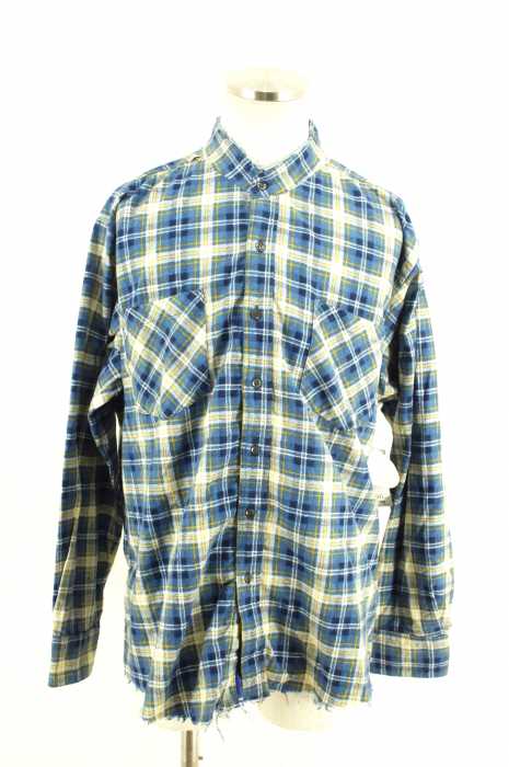 OLD PARK　（オールドパーク） PULLOVER SHIRT FLANNEL メンズ トップス