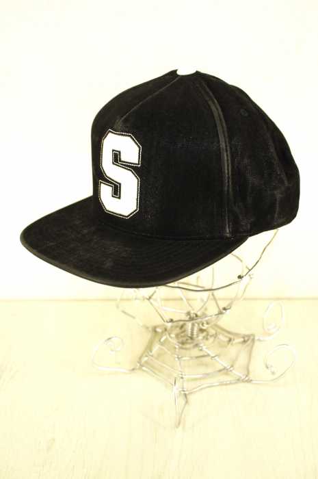 STUSSY (ステューシー) SロゴフェイクレザーBBキャップ メンズ 帽子