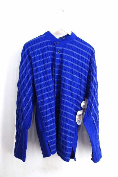 ISSEY MIYAKE MEN（イッセイミヤケメン） シワ加工スタンドカラーシャツ メンズ トップス