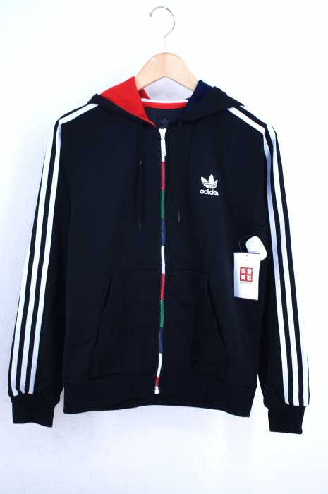 adidas Originals （アディダスオリジナルス） ジップデザインロゴプリントパーカ メンズ トップス