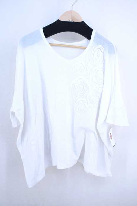 ZUCCa （ズッカ） フラワーデザインオーバーサイズTEE レディース トップス
