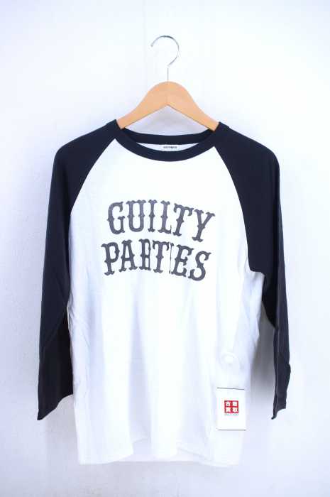 GUILTY PARTIES（ギルティパーティーズ） ロゴプリント バイカラークルーネックカットソー メンズ トップス