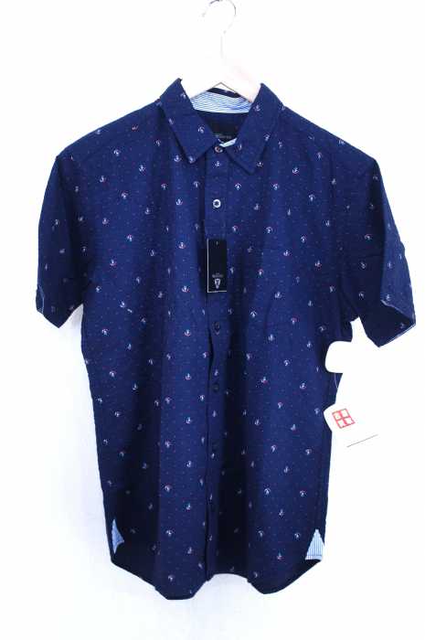 THE SHOP TK MIXPICE（ザショップティーケーミクスパイス） 総柄プリント シアサッカーS/Sボタンシャツ メンズ トップス