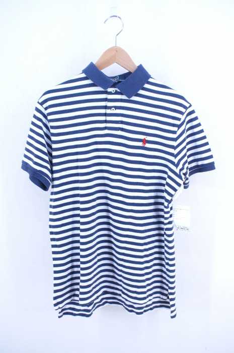 Polo by RALPH LAUREN （ポロバイラルフローレン） ポニー刺繍ボーダー柄ポロシャツ メンズ トップス