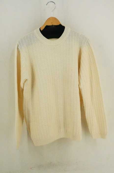 UNIVERSAL PRODUCTS (ユニバーサルプロダクツ) WAFFLE CREW NECK KNIT メンズ トップス