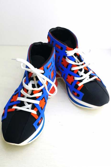 PIERRE HARDY(ピエールアルディ) NEOPRENE GUM CALF TRICO BLACK メンズ シューズ