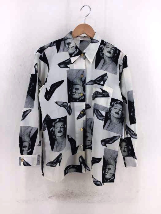 USED古着（ユーズドフルギ） FIVE SPOT マリリンモンロー　総柄シャツ レディース トップス