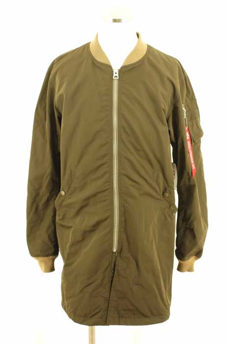 ALPHA INDUSTRIES （アルファインダストリーズ） ミリタリーコート　ロング丈MA-1 メンズ アウター