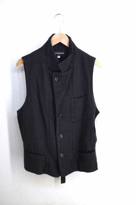 Ann DEMEULEMEESTER（アンドゥムルメステール） 3Bスタンドカラーベスト メンズ トップス