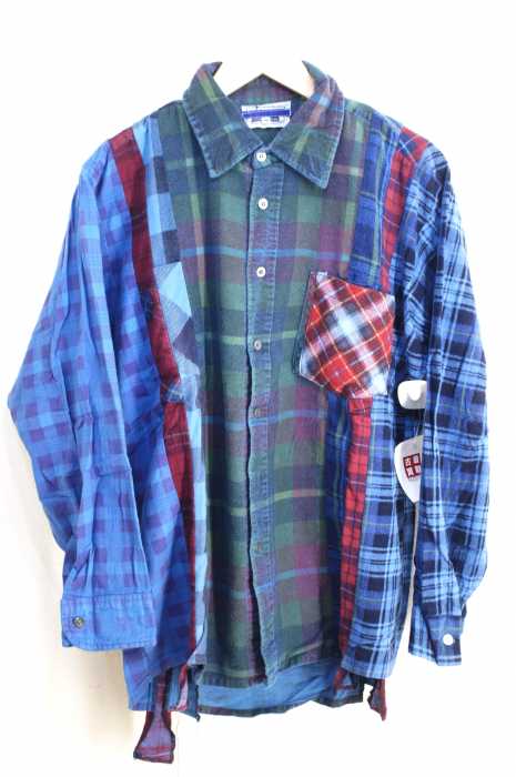 rebuild by needles (リビルドバイニードルズ) 7 Cuts Flannel Shirt リメイクフランネルシャツ メンズ トップス