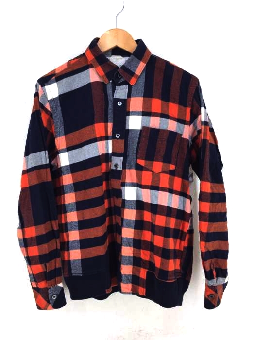 Sacai（サカイ） 裾リブ　チェックシャツ メンズ トップス