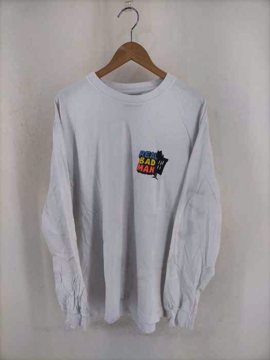 REAL BAD MAN（リアルバッドマン） バックプリントクルーネックロングスリーブTシャツ メンズ トップス