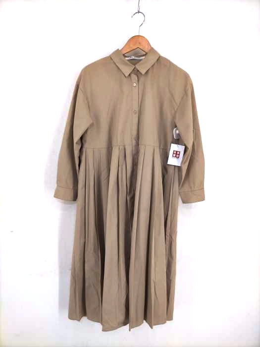 Ray BEAMS（レイビームス） 18AW プリーツ キリカエ シャツワンピース レディース ワンピース