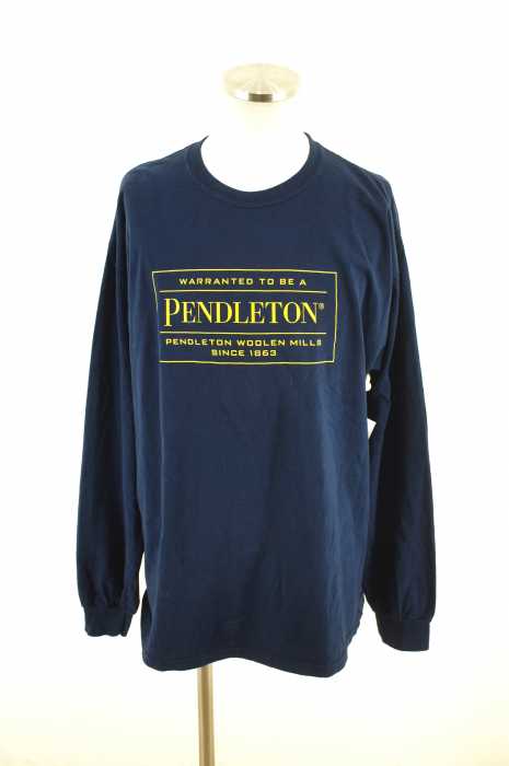 PENDLETON (ペンドルトン) ロゴプリント長袖カットソー メンズ トップス