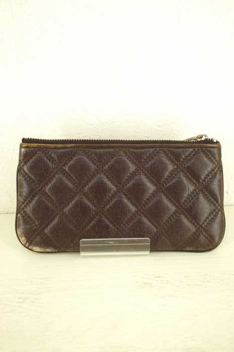 MARC JACOBS （マークジェイコブス） キルティングレザージップケース メンズ 財布・ケース