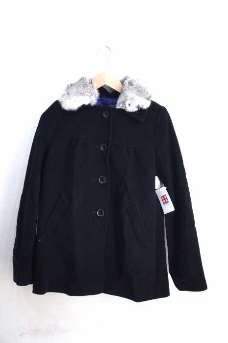 UNITED ARROWS green label relaxing （ユナイテッドアローズグリーンレーベルリラクシング） ラビットファーカシミヤ混ショートコート レディース アウター