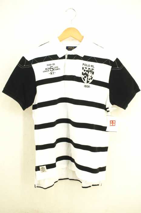 Polo by RALPH LAUREN （ポロバイラルフローレン） バックナンバリング刺繍 ボーダー柄ポロシャツ メンズ トップス