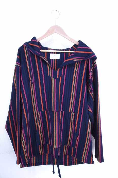 URBAN RESEARCH Sonny Label (アーバンリサーチサニーレーベル) ストライプメキシカンシャツパーカー メンズ トップス