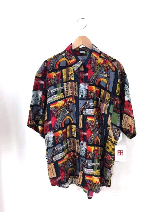 USED古着（ユーズドフルギ） シルク総柄半袖シャツ メンズ トップス
