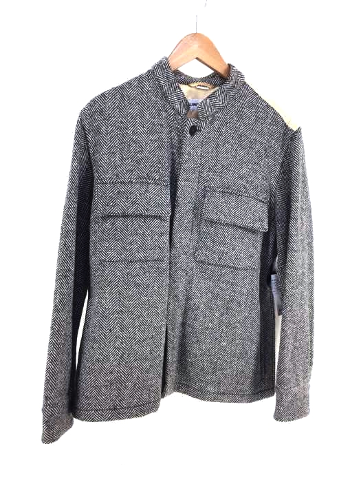 UMIT BENAN（ウミットベナン） 14AW KOREAN COLLAR SHIRT JACKET ウールヘリンボーンシャツジャケット メンズ アウター