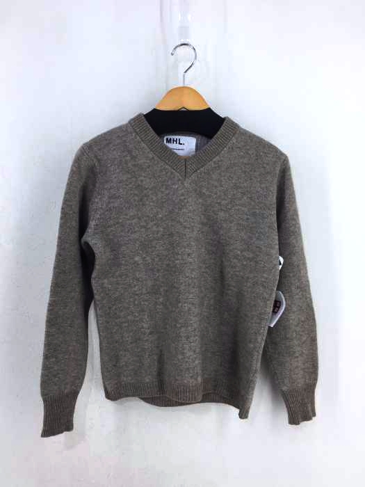 MHL.（エムエイチエル） ウールコットン　Vネックニット レディース トップス