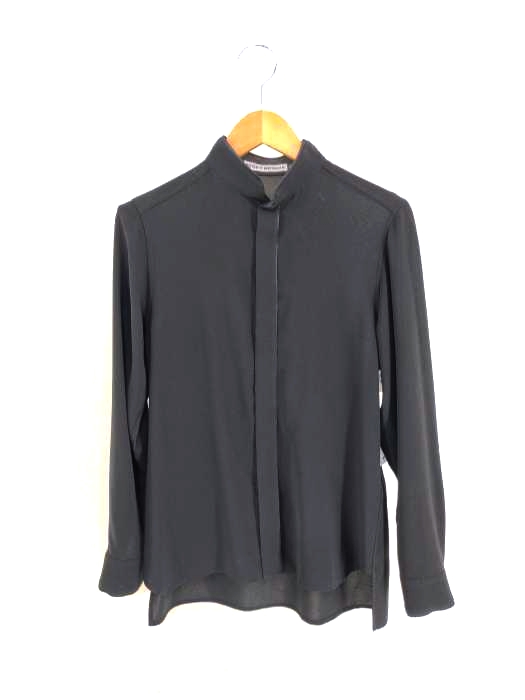 ISSEY MIYAKE(イッセイミヤケ) スタンドカラー比翼シャツ レディース トップス