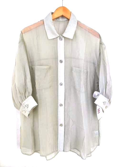allamanda(アラマンダ) シアーシャツ レディース トップス