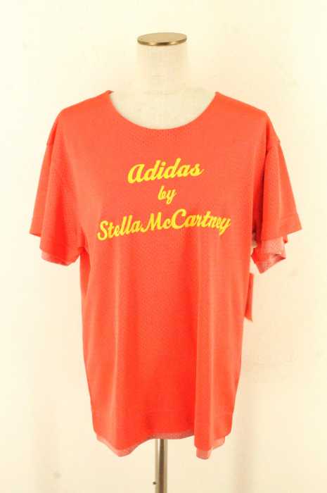 adidas by Stella McCartney （アディダスバイステラマッカートニー） メッシュレイヤードプリントTシャツ レディース トップス