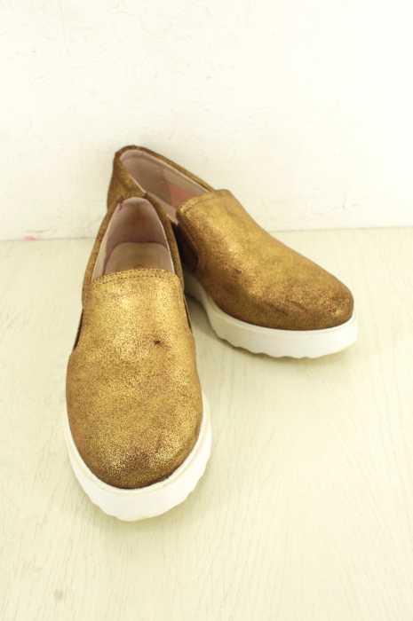 GIANNI ZENNA （ジャーニゼナ） 15SS ラメ入プラットスリッポン レディース シューズ