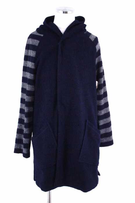 n-s (ノース) 11AW ウール混フーテッドコート メンズ アウター