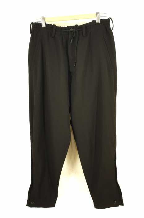 Yohji Yamamoto POUR HOMME (ヨウジヤマモトプールオム) ウールギャバワイドサルエルパンツ 紐パンツ メンズ パンツ