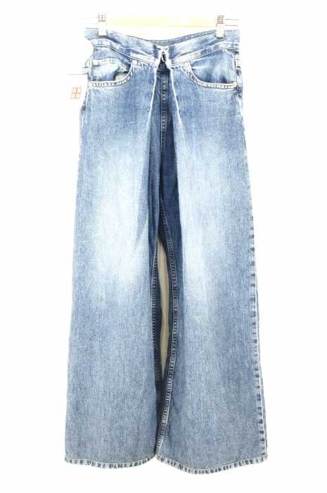 JOHN LAWRENCE SULLIVAN （ジョンローレンスサリバン） ワイドデニムパンツ WASHED TUCK WIDE JEANS レディース パンツ