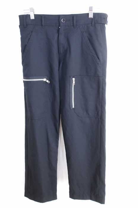 BLACK COMME des GARCONS (ブラックコムデギャルソン) AD2001 ウールジップパンツ メンズ パンツ