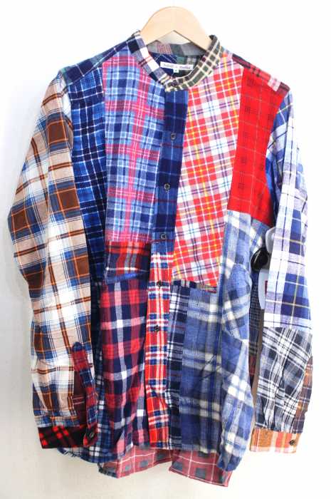 rebuild by needles （リビルドバイニードルズ） Banded Collar Shirt メンズ トップス