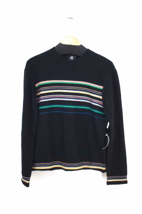 PS Paul Smith （ピーエスポールスミス） MULTI LINE CREW NECK SWEATER メンズ トップス
