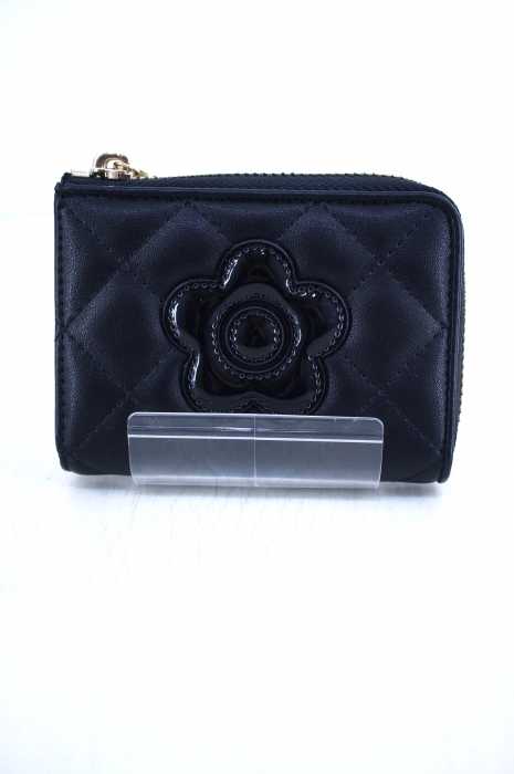 MARYQUANT（マリークワント） フラワーモチーフ キルトレザーコインケース レディース 財布・ケース