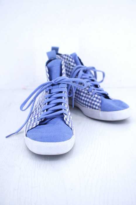 LACOSTE （ラコステ） MARCEL HI GMP ギンガムチェックキャンパススニーカー レディース シューズ