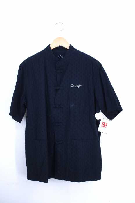 Subciety (サブサエティ) 刺繍総柄チャイナシャツ メンズ トップス
