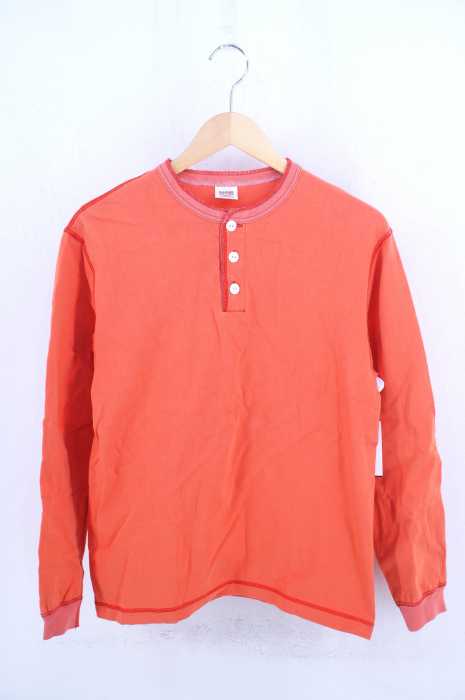 Barns（バーンズ） ヘンリーネックロングスリーブTシャツ メンズ トップス